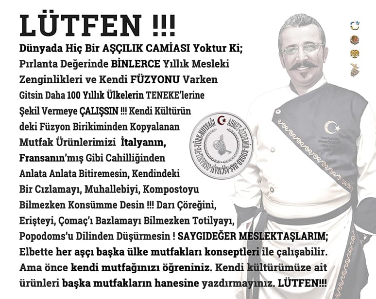 Aşçılık Mesleğinde Türk Mutfağı Tanıtım Sloganlarım-gastronomi-danışmanlığı