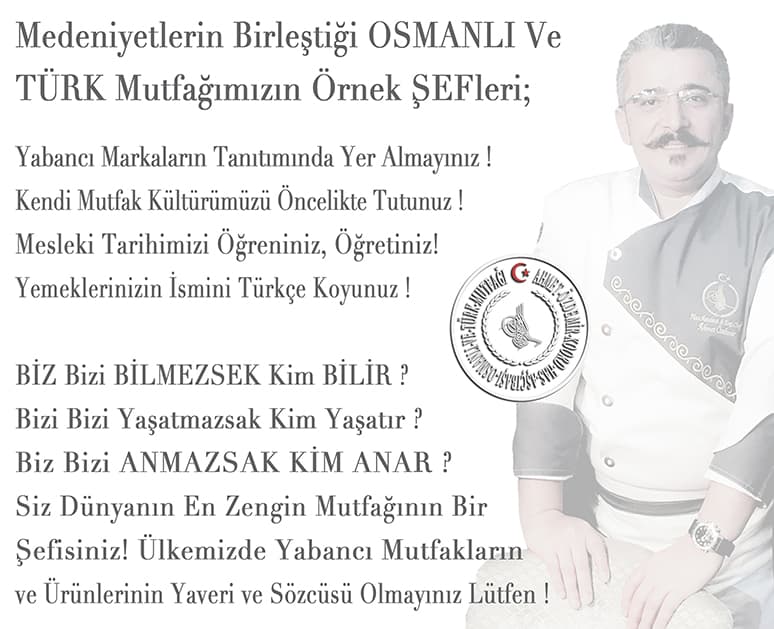 Aşçılık Mesleğinde Türk Mutfağı Tanıtım Sloganlarım-gastronomi-danışmanlığı
