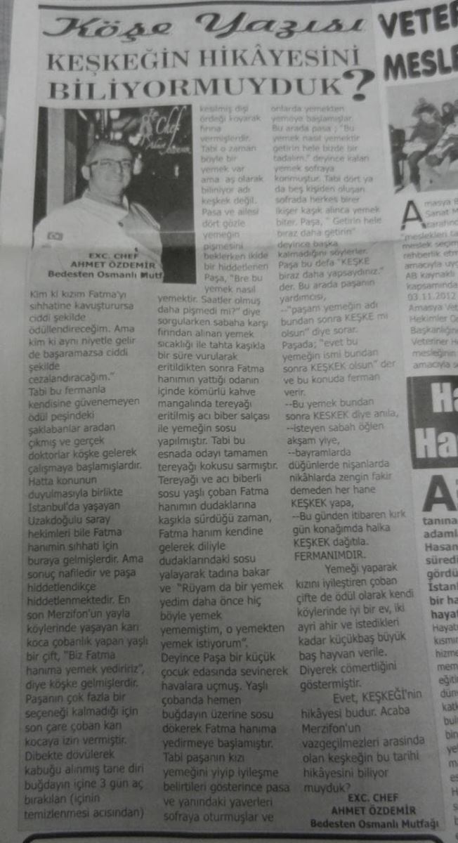 Keşkek Yemeğinin Hikayesi Nedir?