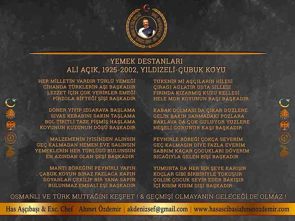 YEMEK DESTANLARI 